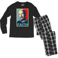 John Locke Lost Faith Poster (1) Men's Long Sleeve Pajama Set | Artistshot