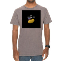 Is Potato As Seen On Late Night Television Poster Vintage T-shirt | Artistshot