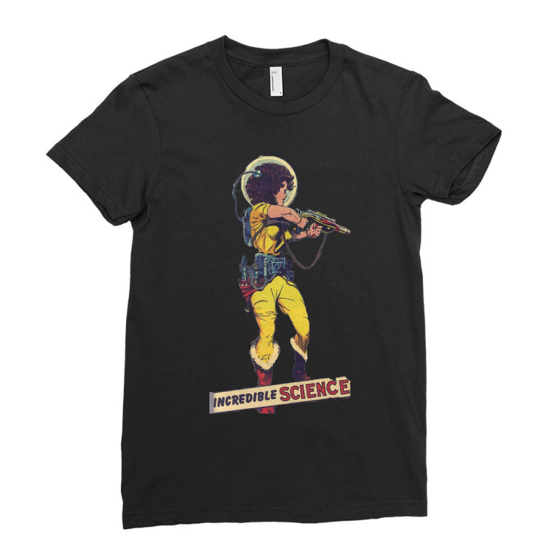 Incredible Science Female Astronaut Ladies Fitted T-Shirt by SandraDelpha | Artistshot