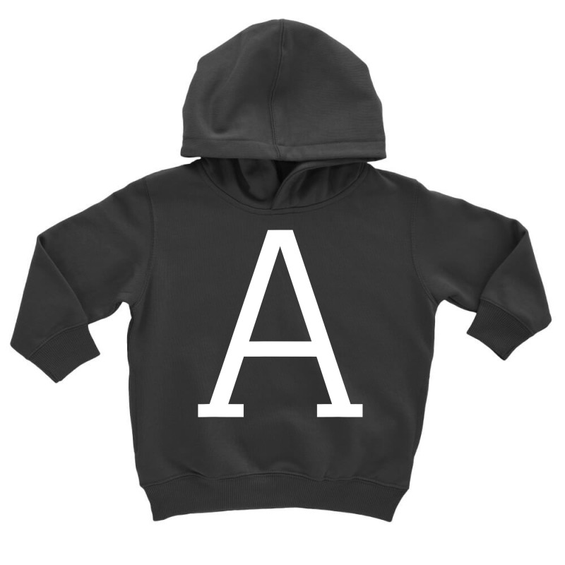 Letter A Initial Name Monogram Capital Letter Toddler Hoodie by casaniuy89 | Artistshot