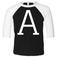 Letter A Initial Name Monogram Capital Letter Toddler 3/4 Sleeve Tee | Artistshot