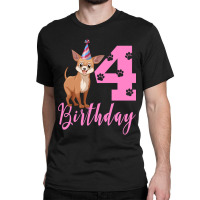 4th Birthday  Chihuahua-xieoh Classic T-shirt | Artistshot