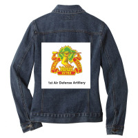 1st Air Defense Artillery Ladies Denim Jacket | Artistshot