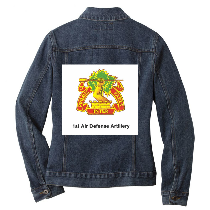 1st Air Defense Artillery Ladies Denim Jacket by Weasetu1379 | Artistshot