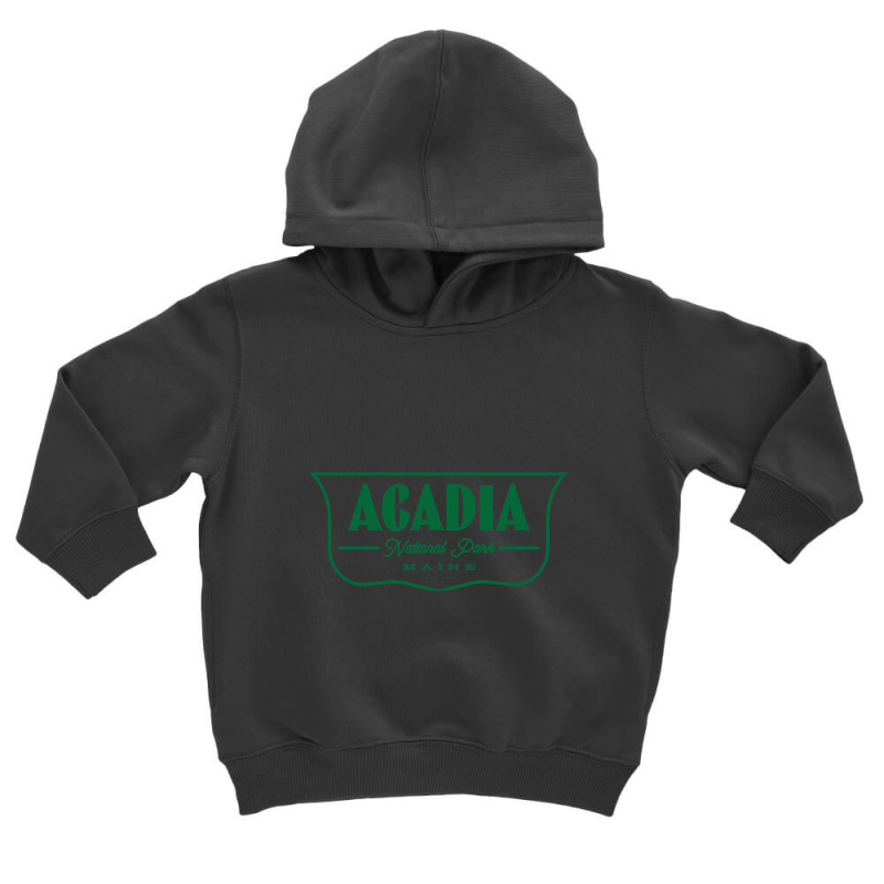 Acadia National Park Shield - Green Toddler Hoodie by fencingderby989 | Artistshot