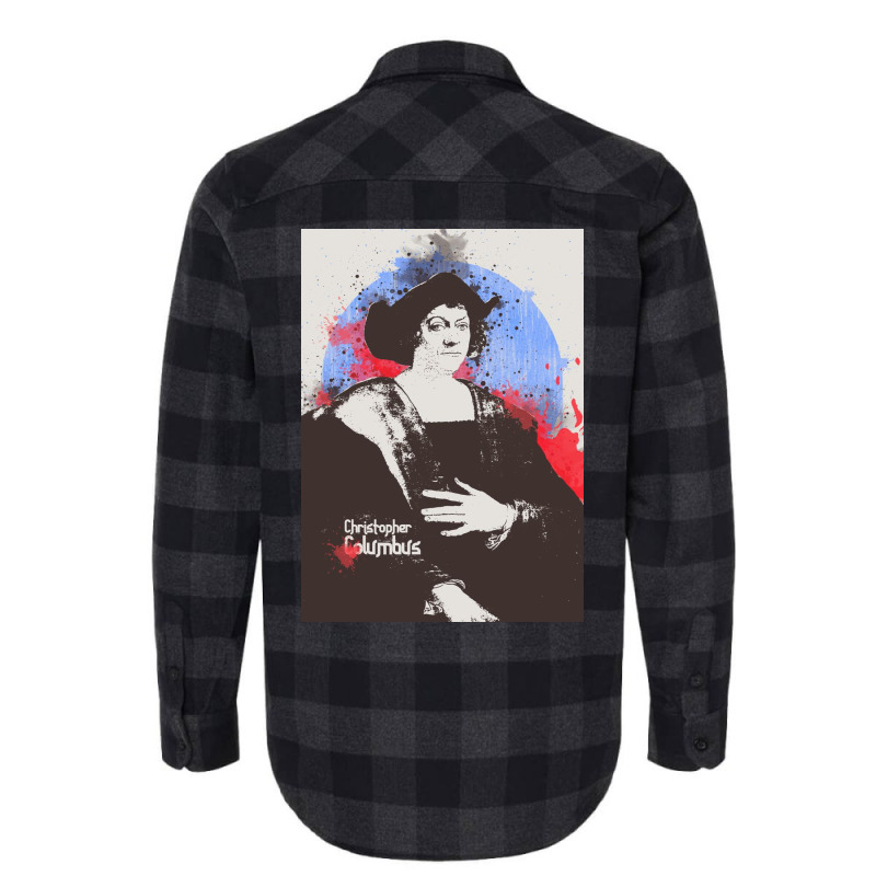 Christopher Columbus In Painting Art Flannel Shirt | Artistshot