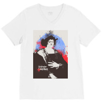 Christopher Columbus In Painting Art V-neck Tee | Artistshot