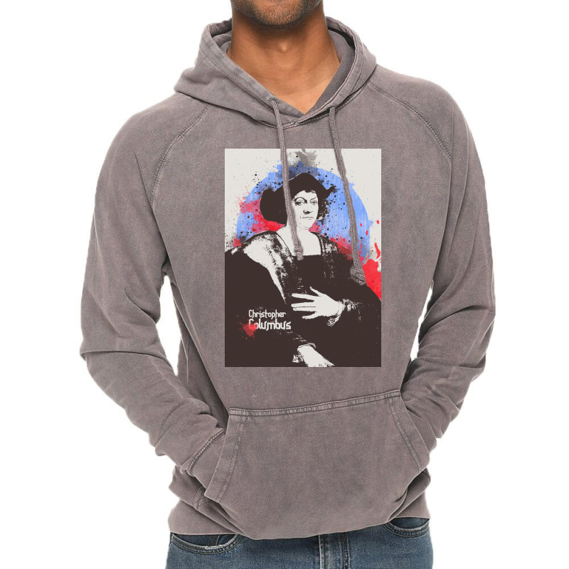 Christopher Columbus In Painting Art Vintage Hoodie | Artistshot