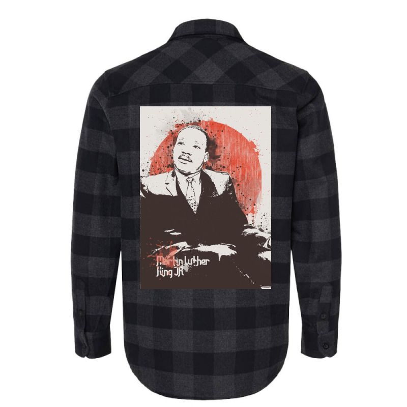 Martin Luther King Jr Painting Art Flannel Shirt | Artistshot