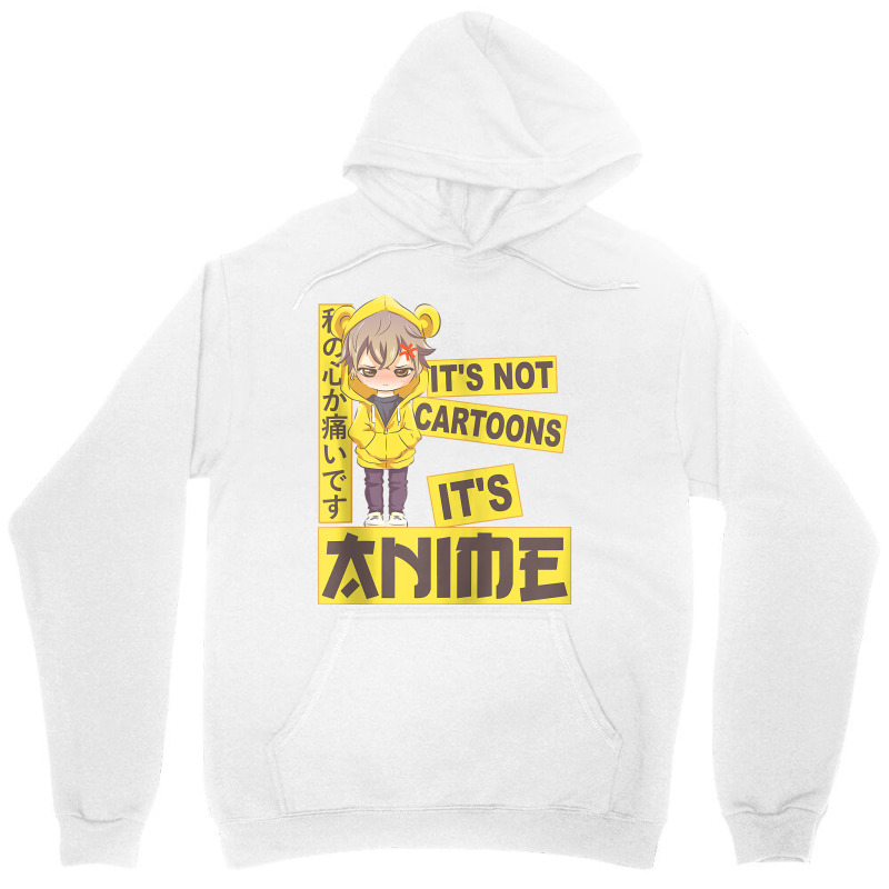 Sad Anime Boy   It's Not Cartoons It's Anime Manga Teen Boy Zip Hoodie Unisex Hoodie | Artistshot