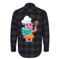 Alien As Cook With Cookbook Flannel Shirt | Artistshot