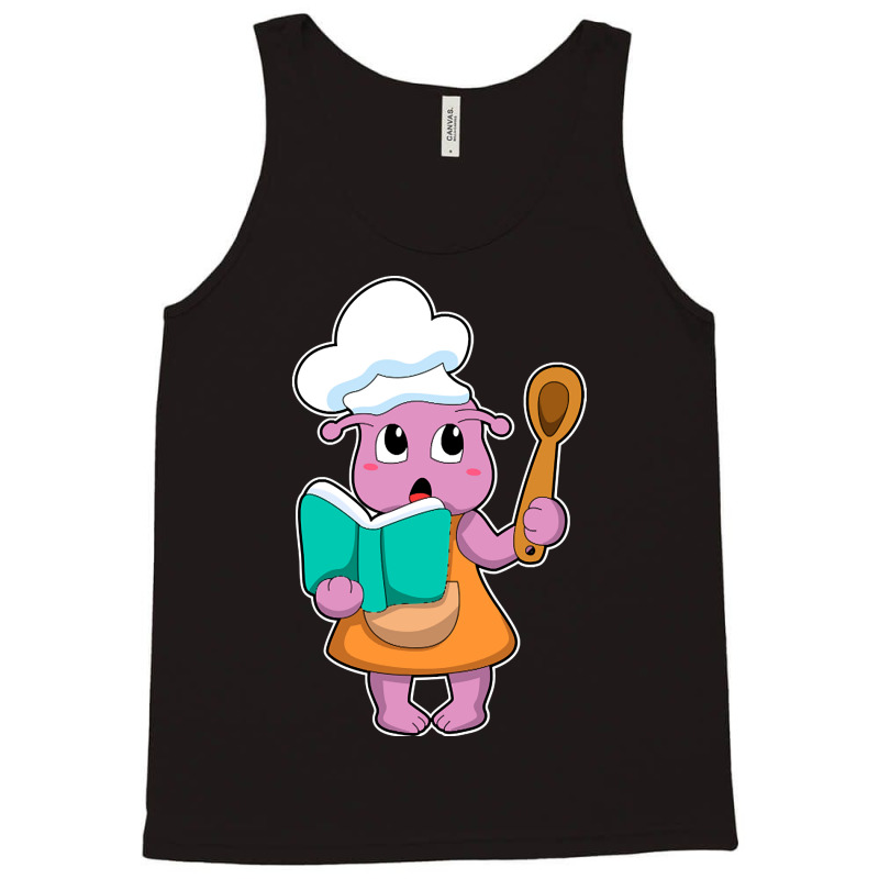 Alien As Cook With Cookbook Tank Top by resaleberries875 | Artistshot