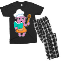 Alien As Cook With Cookbook Men's T-shirt Pajama Set | Artistshot