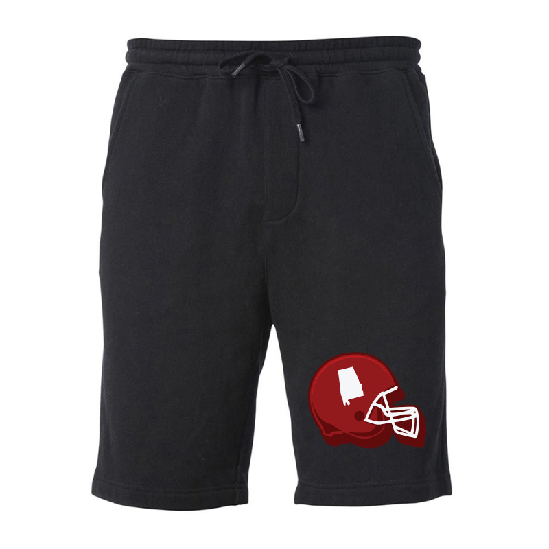 Alabama Outline Football Helmet Fleece Short by Binzdodi | Artistshot