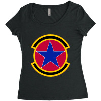 2 Operations Support Squadron Acc (u.s. Air Force) Women's Triblend Scoop T-shirt | Artistshot