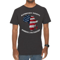 African Roots American Raised Vintage T-shirt | Artistshot