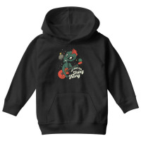 Alien Guitar Nerd Ufo Punk String Theory Youth Hoodie | Artistshot