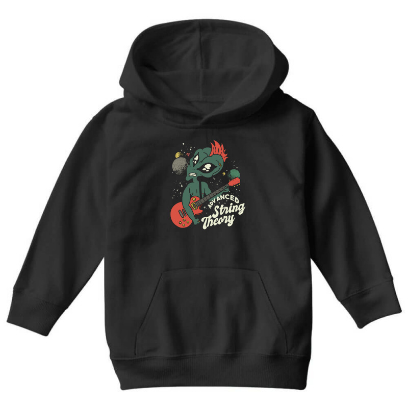 Alien Guitar Nerd Ufo Punk String Theory Youth Hoodie | Artistshot