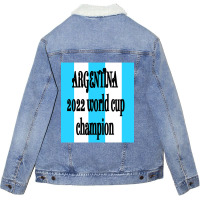 Argentina Champion Unisex Sherpa-lined Denim Jacket | Artistshot