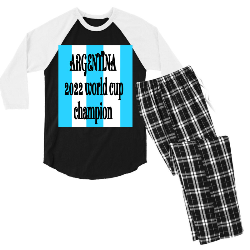 Argentina Champion Men's 3/4 Sleeve Pajama Set | Artistshot