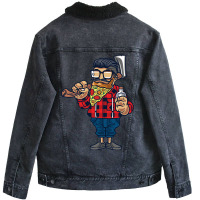 Axe On My Shoulder Unisex Sherpa-lined Denim Jacket | Artistshot