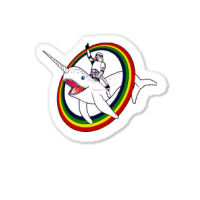 Narwhal Rainbow Funny Circus Sticker | Artistshot