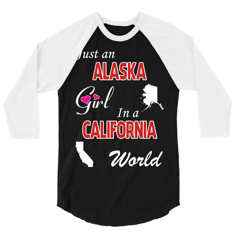 Alaska - California 3/4 Sleeve Shirt | Artistshot