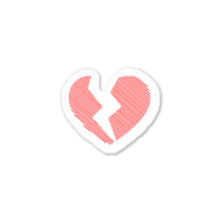 Broken Heart Tee Sticker | Artistshot