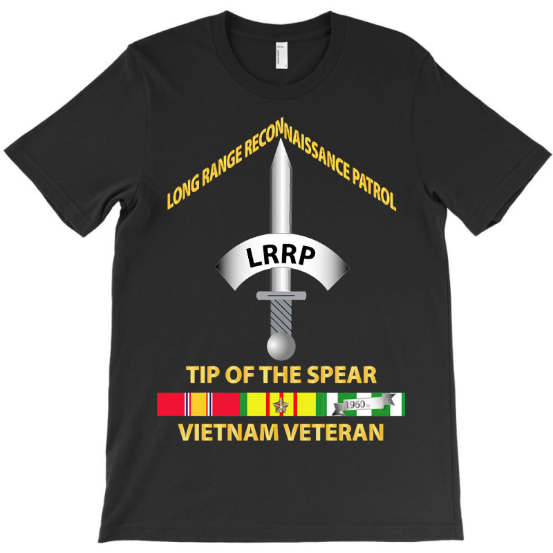 Badge - Lrrp - Tip Of The Spear - Vietnam Vet W Svc T-Shirt by cryingdappled109 | Artistshot