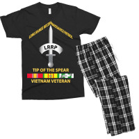 Badge - Lrrp - Tip Of The Spear - Vietnam Vet W Svc Men's T-shirt Pajama Set | Artistshot