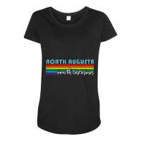 North Augusta South Carolina Pride Shirt North Augusta Lgbt Gift Lgbtq Maternity Scoop Neck T-shirt | Artistshot