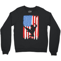 American Flag Kung Fu Graphic Crewneck Sweatshirt | Artistshot