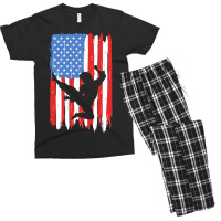 American Flag Kung Fu Graphic Men's T-shirt Pajama Set | Artistshot