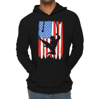 American Flag Kung Fu Graphic Lightweight Hoodie | Artistshot