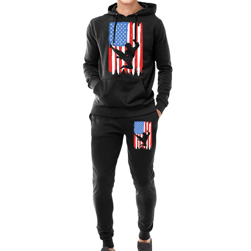 American Flag Kung Fu Graphic Hoodie & Jogger set by dealgummy642 | Artistshot