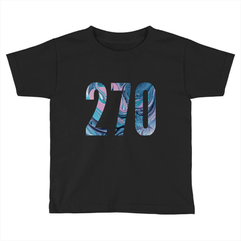 270 Area Code Zip Code Location Teal Blue Purple Toddler T-shirt by sausagefencing57 | Artistshot