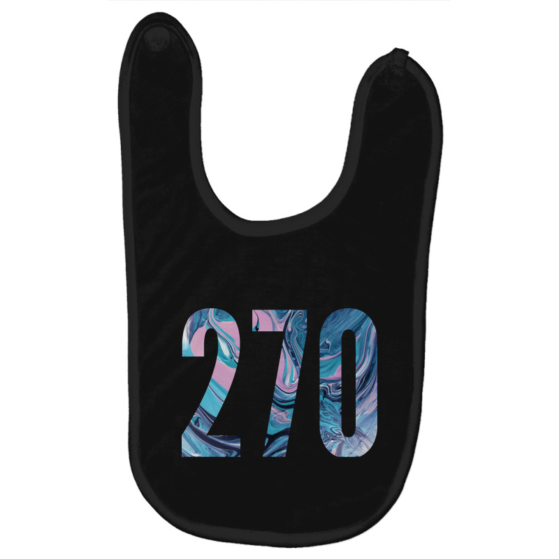 270 Area Code Zip Code Location Teal Blue Purple Baby Bibs by sausagefencing57 | Artistshot