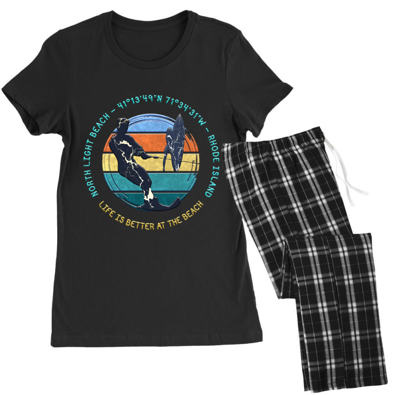 North Light Beach, Block Island, Rhode Island Women's Pajamas Set by saddestrent378 | Artistshot