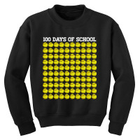 100th Day Student Boys Girls Baseball 100 Days Of School-owj8o Youth Sweatshirt | Artistshot