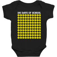 100th Day Student Boys Girls Baseball 100 Days Of School-owj8o Baby Bodysuit | Artistshot