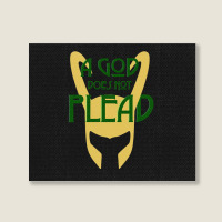 A God Does Not Plead (dark Text) Landscape Canvas Print | Artistshot