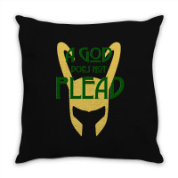 A God Does Not Plead (dark Text) Throw Pillow | Artistshot