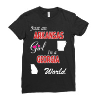 Arkansas - Georgia Ladies Fitted T-shirt | Artistshot