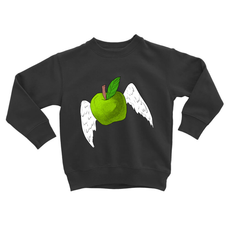 Angel Apple Green Toddler Sweatshirt by dealgummy642 | Artistshot