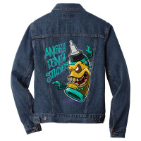 Angry Ink Bottle Men Denim Jacket | Artistshot