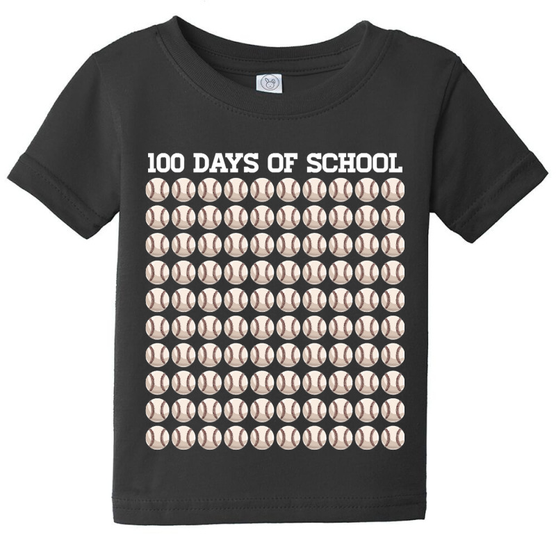 100th Day Student Boys Girls Baseball 100 Days Of School-8tn5j Baby Tee | Artistshot