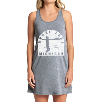 Angel Lake Ice Fishing Michigan Tank Dress | Artistshot