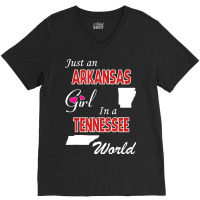 Arkansas - Tennessee V-neck Tee | Artistshot