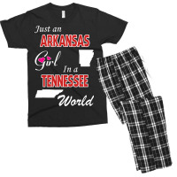 Arkansas - Tennessee Men's T-shirt Pajama Set | Artistshot