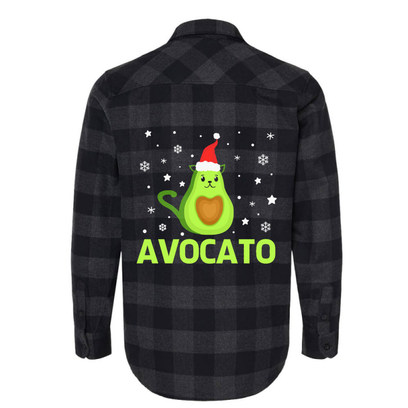 Avogato Christmas Cat Cute Cat Lover Flannel Shirt | Artistshot